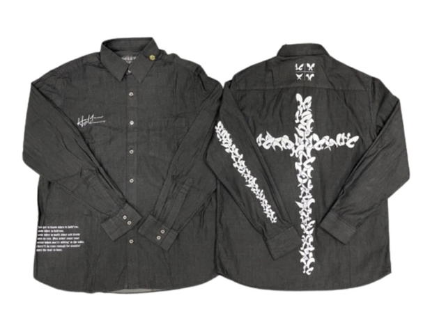 Hold’em Denim Hold’em Denim 10th Anniversary Collection Black Denim Shirt - view 3