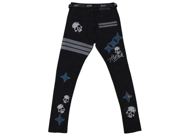 Hold’em Denim Hold’em Denim Black Oct. H8 Skull Black Denim Jeans - view 1