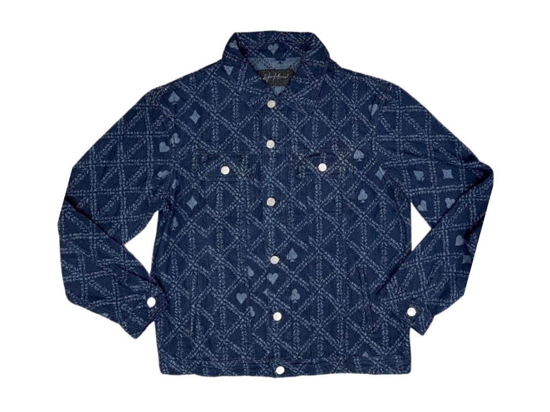 Hold’em Denim Hold’em Denim H8 Casino Monogram Denim Jacket