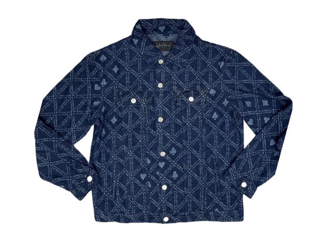 Hold’em Denim Hold’em Denim H8 Casino Monogram Denim Jacket - view 1