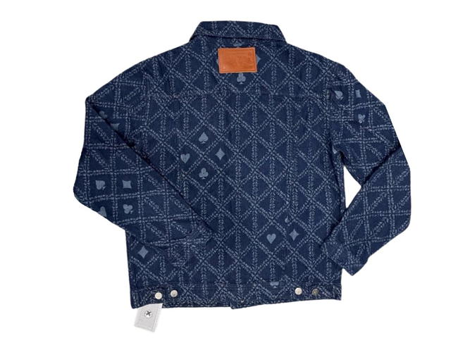 Hold’em Denim Hold’em Denim H8 Casino Monogram Denim Jacket - view 2