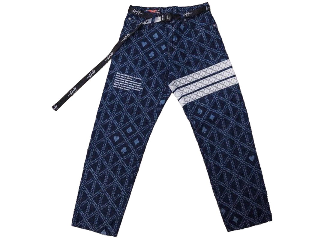 Hold’em Denim Hold’em Denim H8 Casino Monogram Loose Fit Raw Denim Jeans