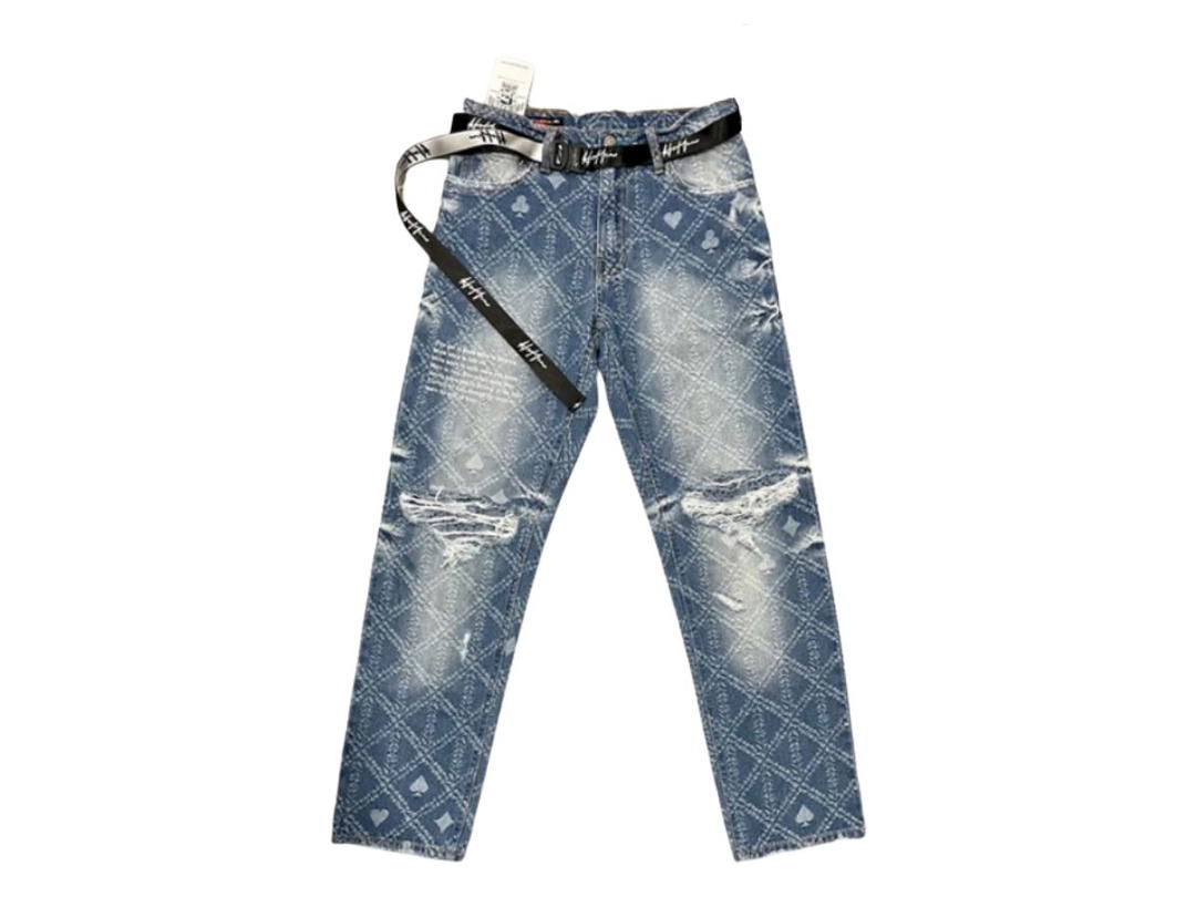 Hold’em Denim Hold’em Denim H8 Monogram Vintage Destroyed Washed Denim