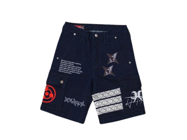 Hold’em Denim Hold’em Denim x Naruto Shuriken Tactical Denim Shorts - view 1