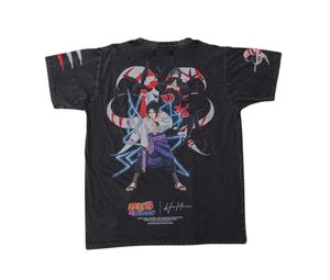 Denim X Naruto Uchiha Sasuke Vs. Uchiha Itachi Special Collection Vtg Washed Tee