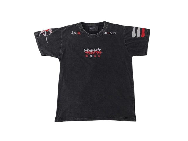 Hold’em Denim Hold’em Denim X Naruto Uchiha Sasuke Vs. Uchiha Itachi Special Collection Vtg Washed Tee Black - view 1