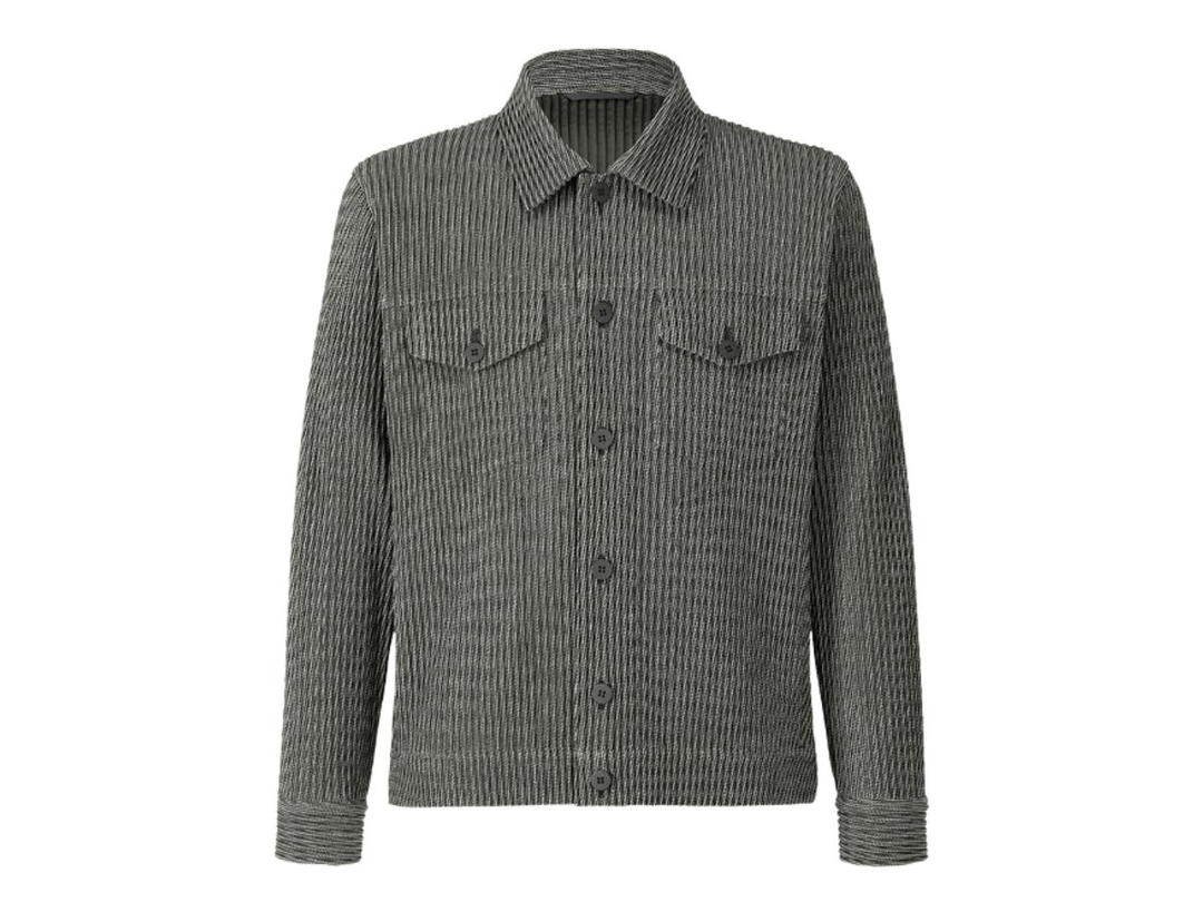 Issey Miyake Home Plissé Issey Miyake Zipper Chain Jacket Black