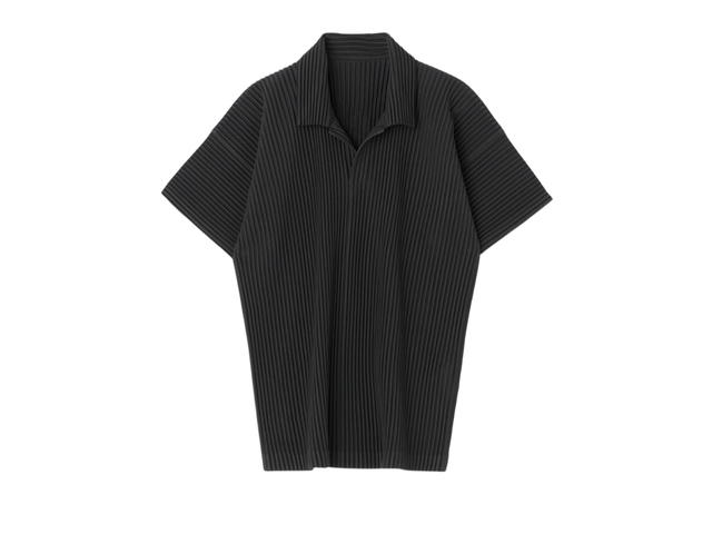 Issey Miyake Homme Plissé Issey Miyake Basic Polo Shirt Black - view 1