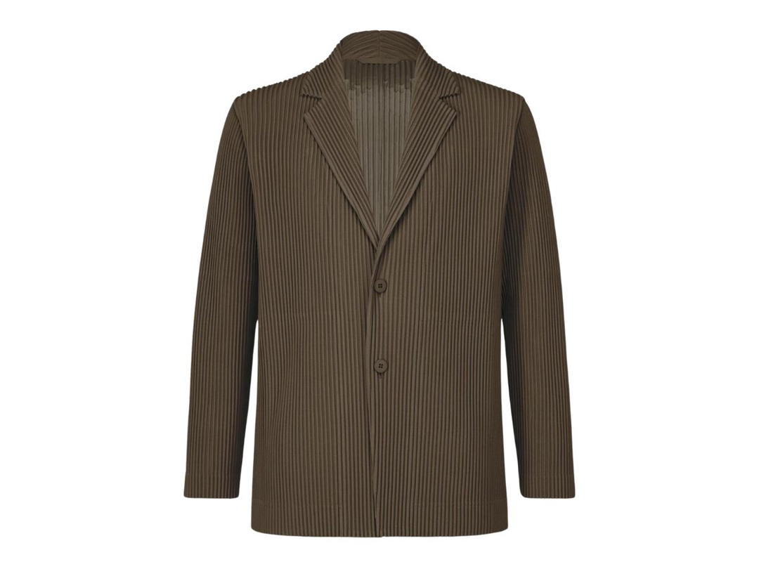 Issey Miyake Homme Plissé Issey Miyake Tailored Pleats 1 Jacket Dark Khaki