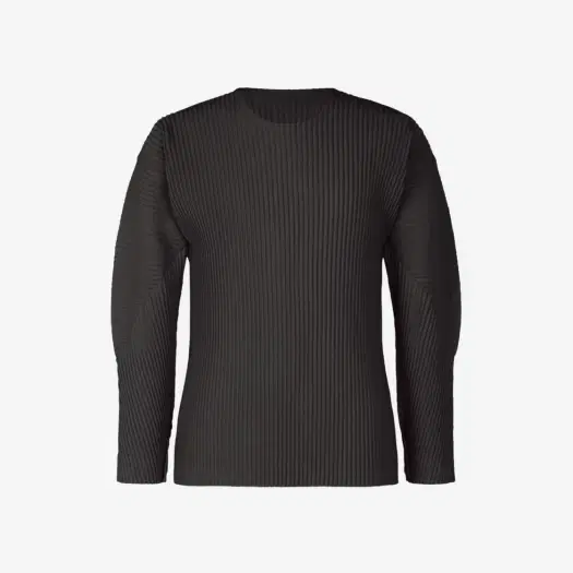 Buy Homme Plisse Issey Miyake Pleats Stem Long Sleeve T-Shirt Darkness Brown at Sasom – Authentic and Ready to Ship