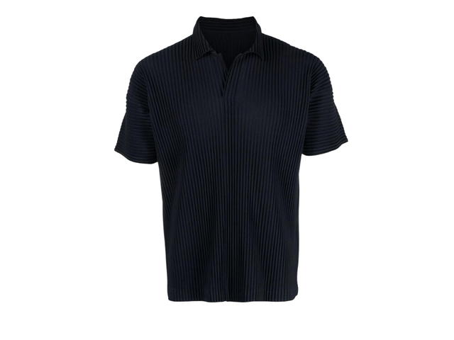 Homme Plisse Issey Miyake Homme Plisse Issey Miyake Polo Basics Shirt Navy - view 1