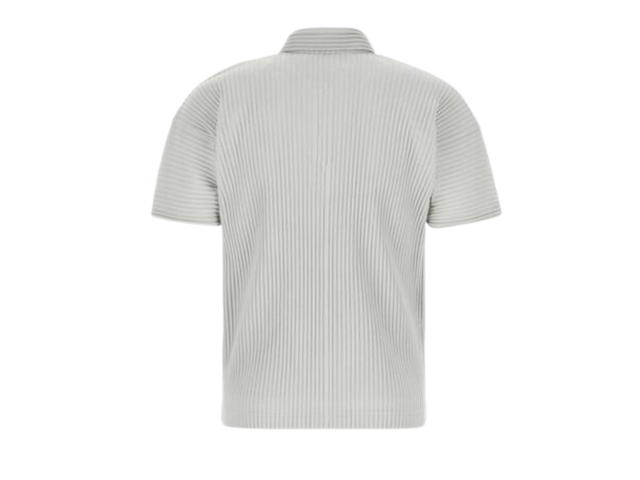 Homme Plisse Issey Miyake Homme Plisse Issey Miyake Short-Sleeve Ribbed T-Shirt Light Grey - view 2