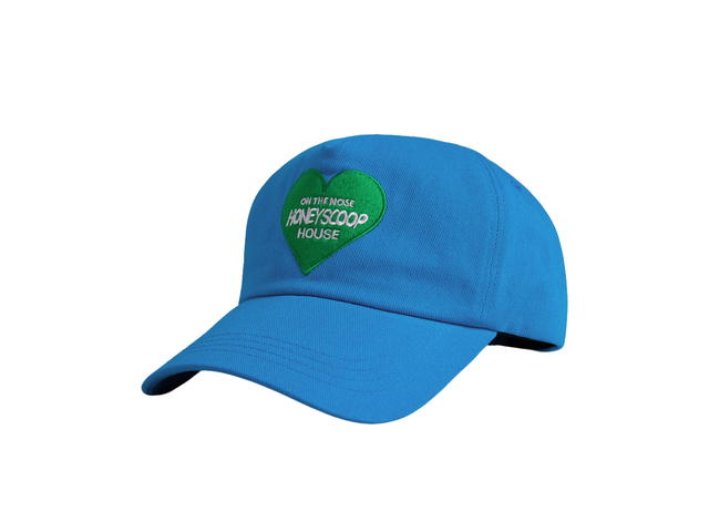 Honey Scoop House Honey Scoop House Heart Logo 5-Panel Cap Blue - view 1