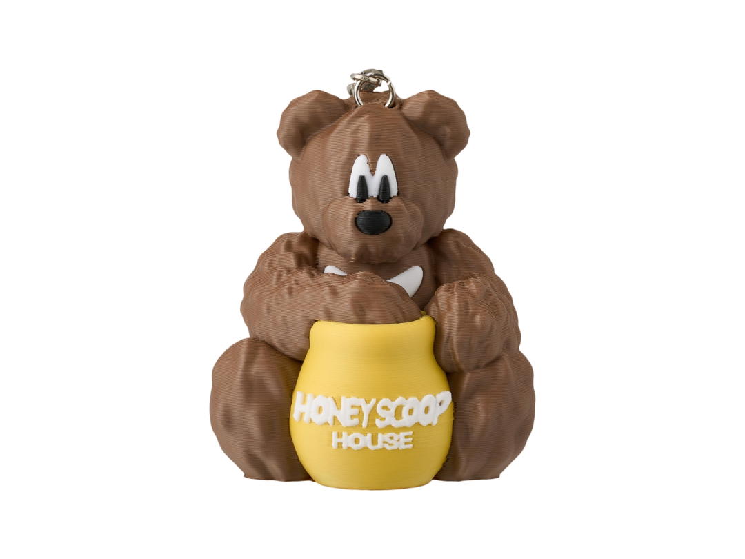 Honey Scoop House Honey Scoop House Honey Bear Manfromeast Keychain Brown
