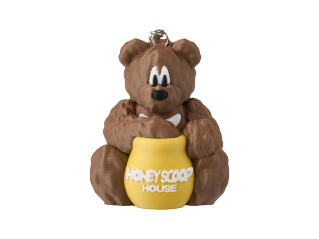 Honey Scoop House Honey Scoop House Honey Bear Manfromeast Keychain Brown - view 1