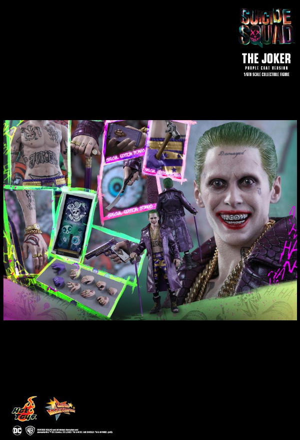 Hot Toys THE JOKER (PURPLE COAT VERSION) 1/6TH SUICIDE SQUAD