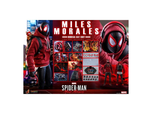Hot Toys Hot Toys VGM50 Marvel’s Spider-Man 1/6 Miles Morales Bodega Cat Suit Figure - view 3