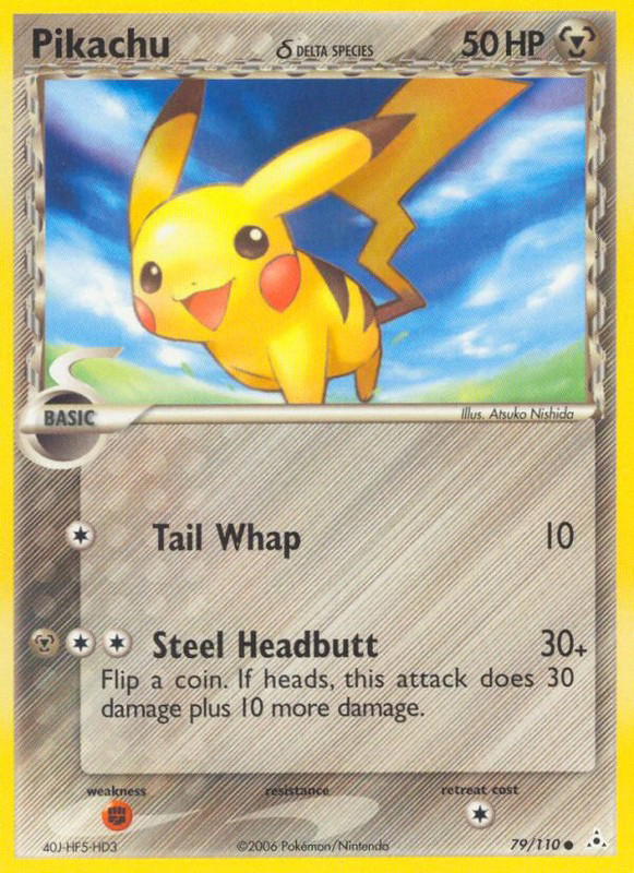 Pokemon Pokemon Pikachu δ C [HP 79/110] EX "Holon Phantoms" (EN)