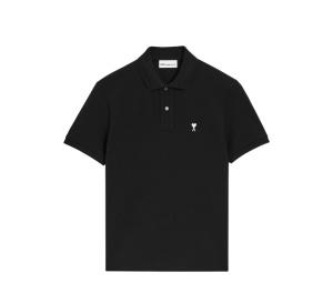 Buy Ami Paris De Coeur Polo Shirt Cotton Short Sleeves Black White Cream at Sasom – Authentic and Ready to Ship