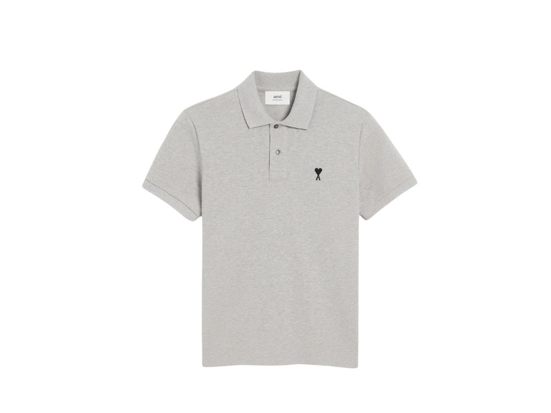 Ami Paris Ami Paris De Coeur Polo Shirt Gery