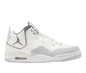 Buy Jordan Courtside 23 Cushioned Slip Resistant Mid Top Vintage Basketball Gray White at Sasom – Authentic and Ready to Ship