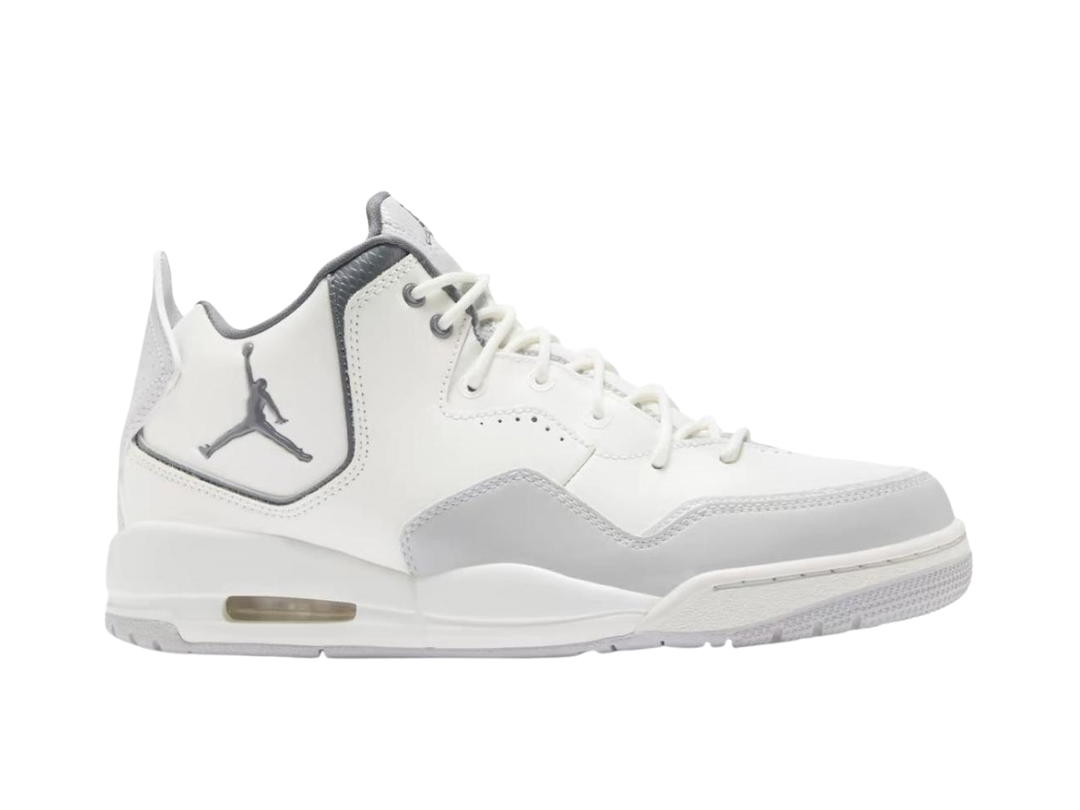 Jordan Jordan Courtside 23 Cushioned Slip Resistant Mid Top Vintage Basketball Gray White