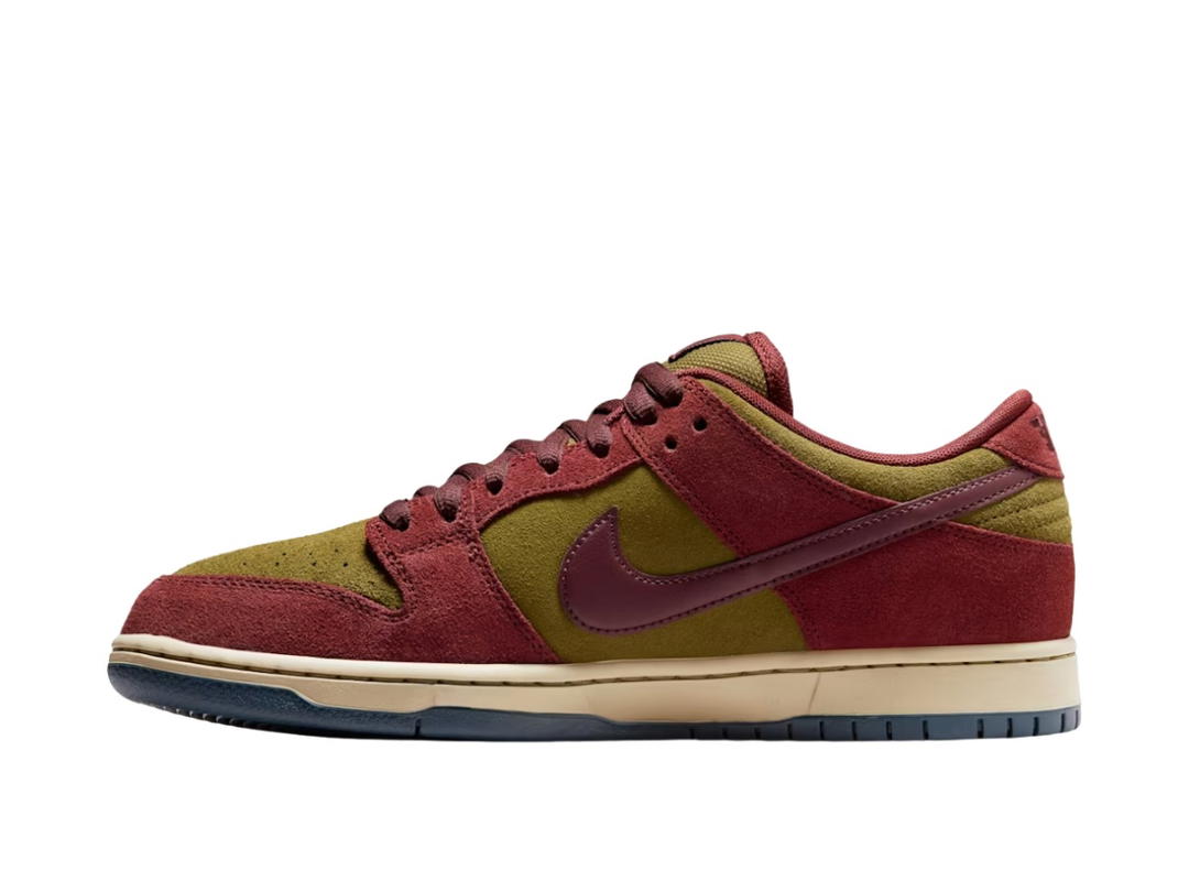 Nike Nike SB Dunk Low Pro Dark Team Red And Olive Flak