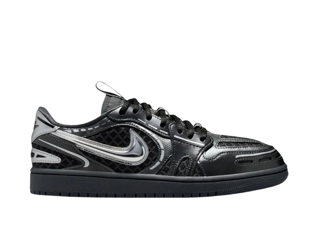 Jordan Jordan Air 1 Low Method Of Make V3 Black Metallic Silver (Women's)