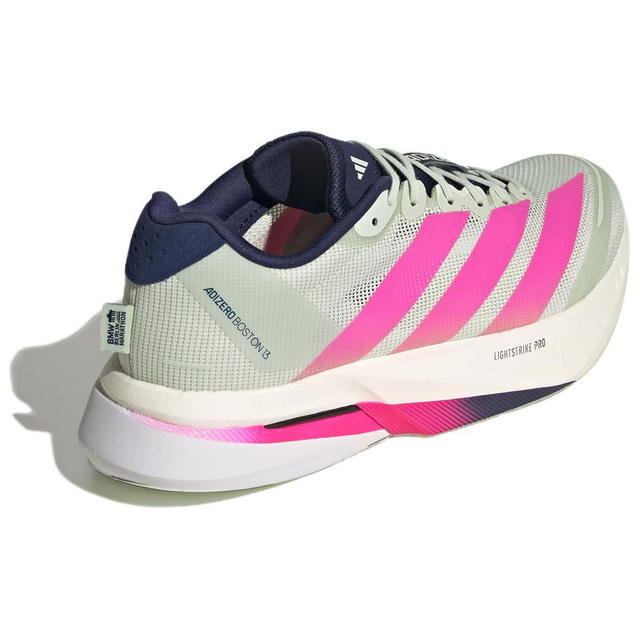 adidas adidas Adizero Boston 13 - Linen Green/Bright Pink/Dark Blue - view 3