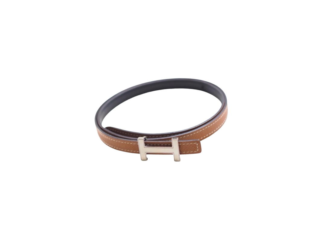 Hermes Hermes Belt Stampx Gold Beige