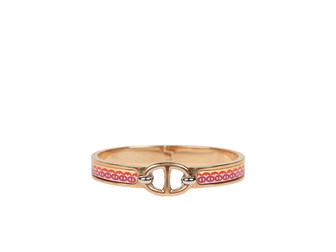 Hermes Hermes Clic Chaine d'Ancre Bracelet Pink