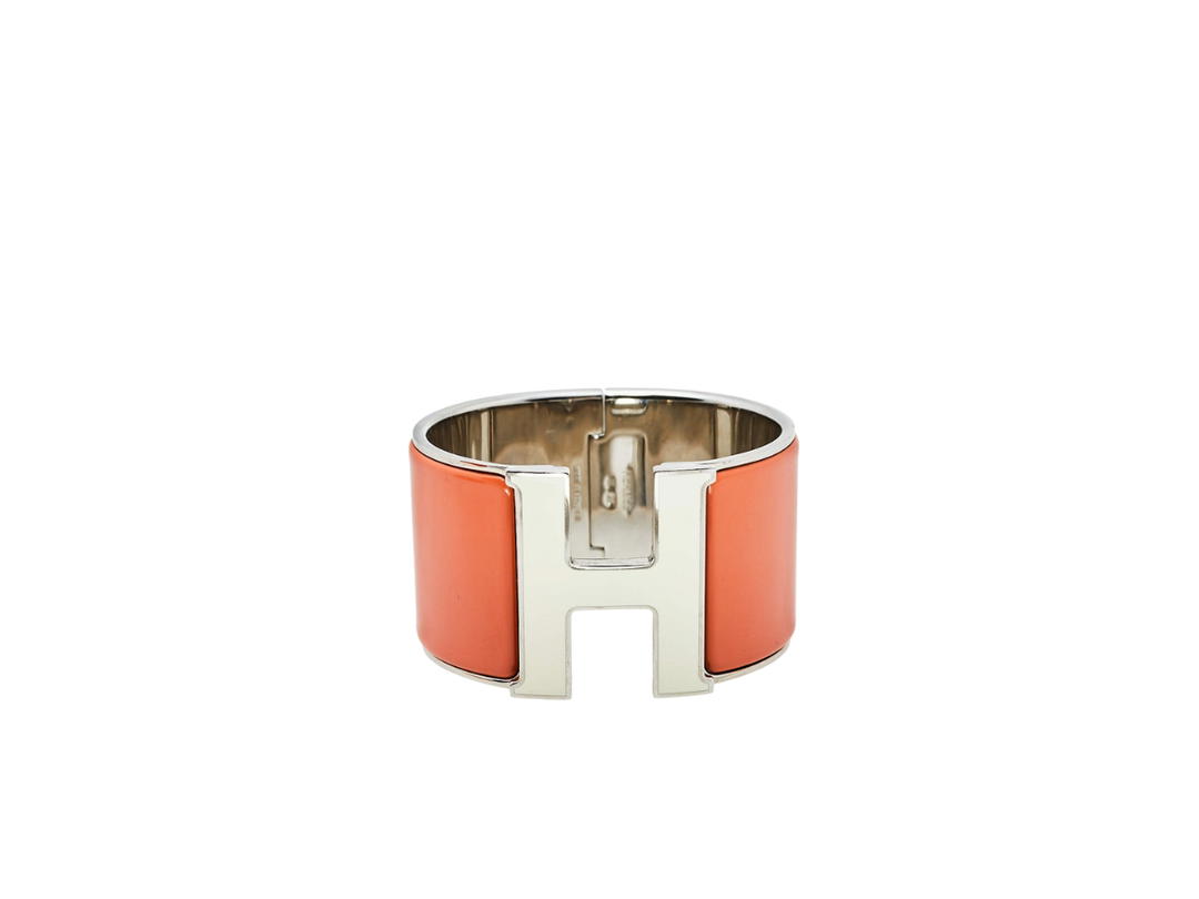 Hermes Hermes Clic Clac H Enamel PM Bracelet Orange