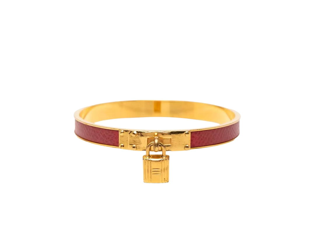 Hermes Hermes Kelly Cadena Charm Bracelet Red