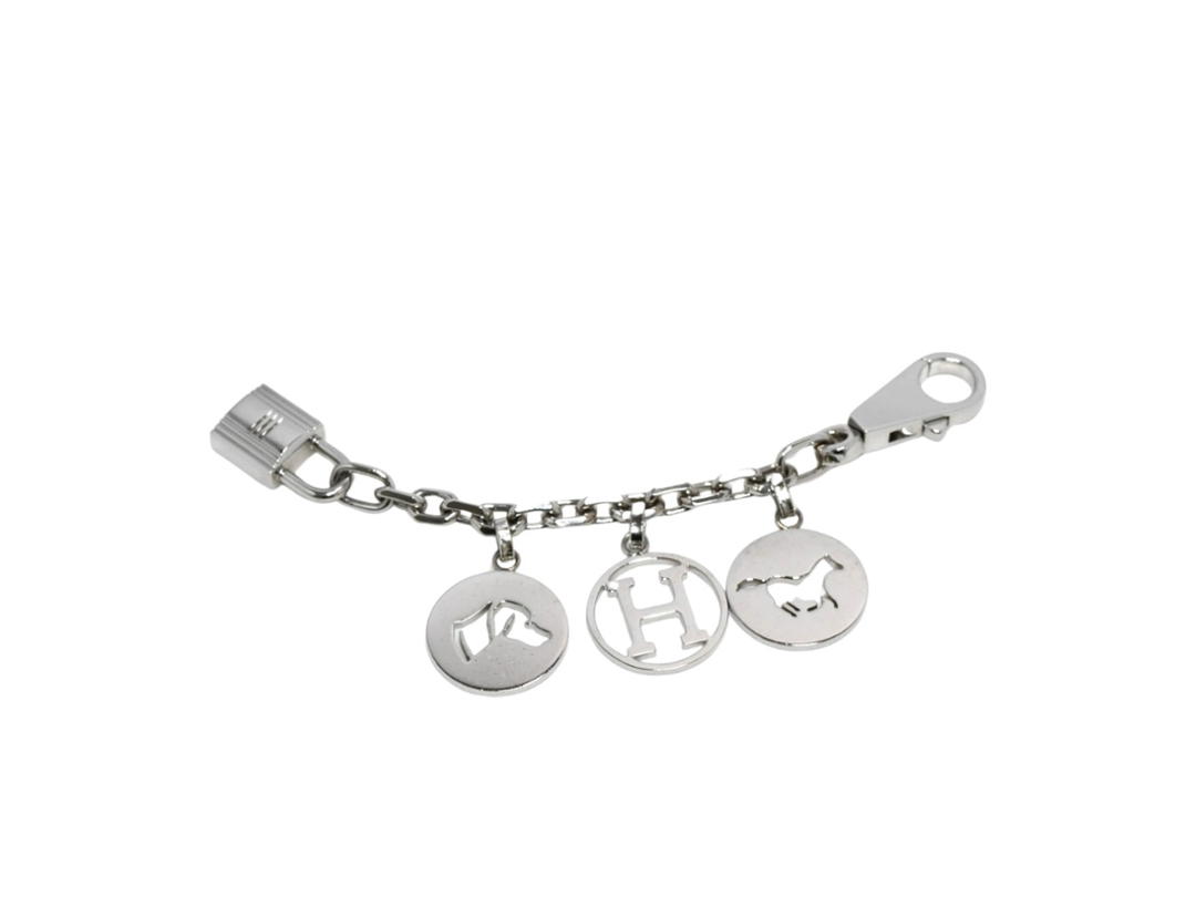 Hermes Hermes Breloque Olga bag charm In Silver Palladium