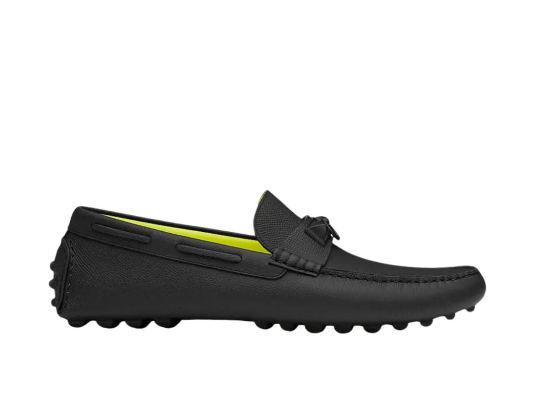 Hermes Hermes Moccasin In Epsom Leather Black