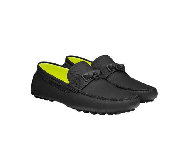 Hermes Hermes Moccasin In Epsom Leather Black - view 3