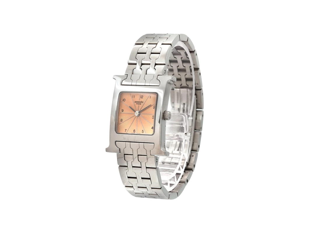 Hermes Hermes H Watch HH1 210 Quzrtz Dial Ladies Watch Pink