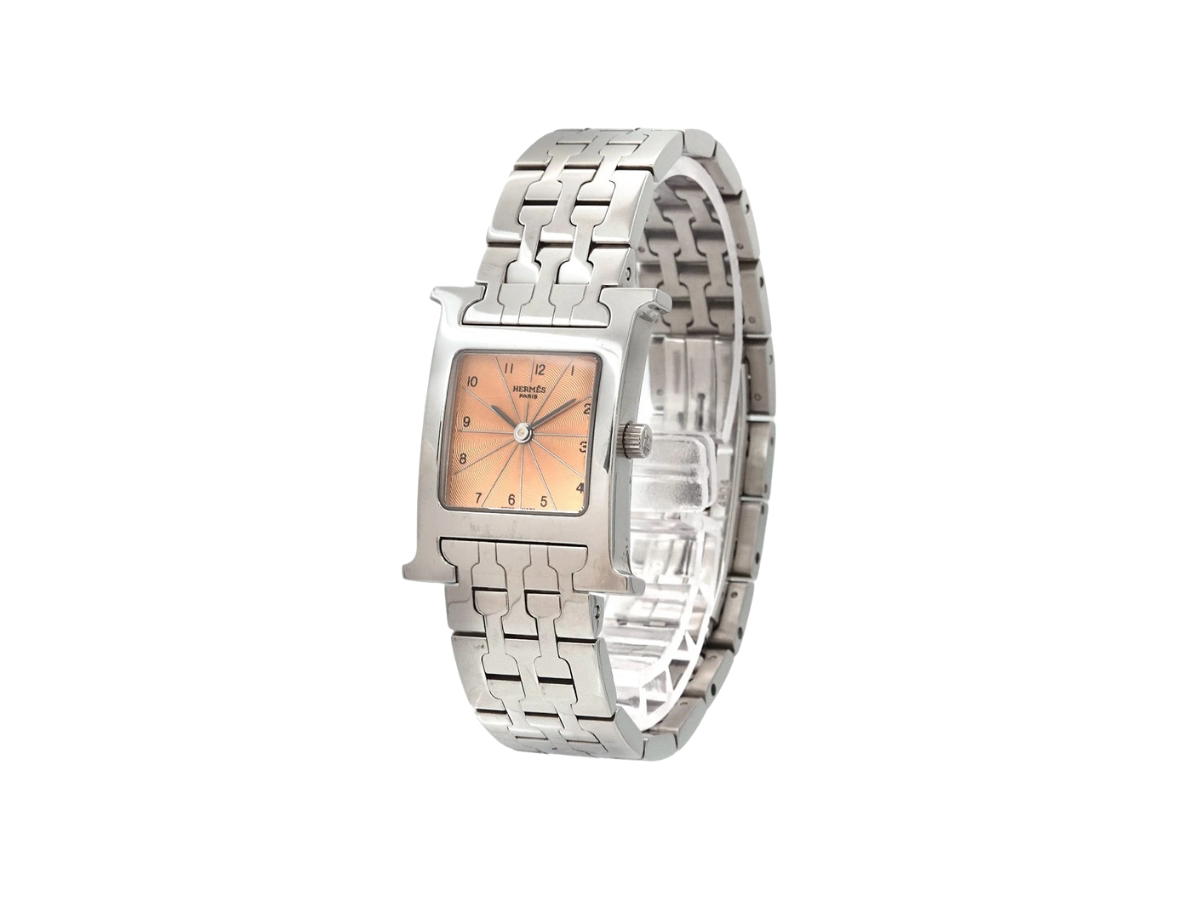Hermes Hermes H Watch HH1 210 Quzrtz Dial Ladies Watch Pink