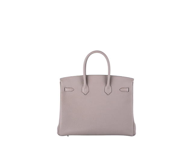 Hermes Hermes Birkin 35 Gris Asphalt Togo With Palladium Hardware Handbag - view 2