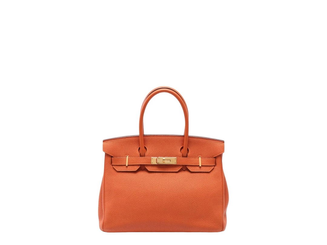 Hermes Hermes Birkin 30 In Carrot Orange Epsom Leather With Gold Hardware