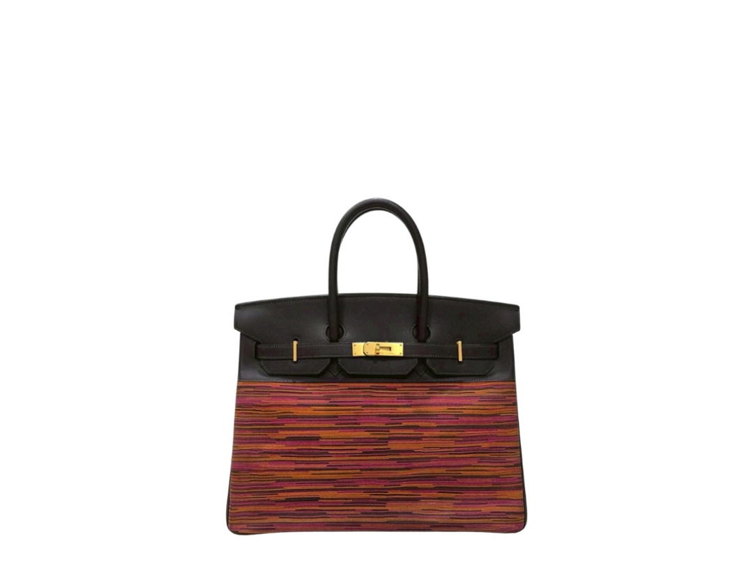 Hermes Hermes Birkin 35 Purple Orange