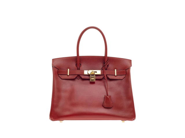 Hermes Hermes Birkin Handbag Rouge Vif Veau Grain Lisse Red - view 1
