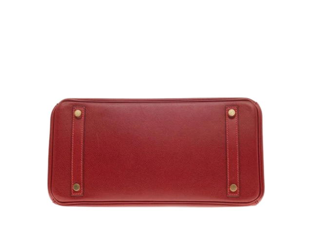 Hermes Hermes Birkin Handbag Rouge Vif Veau Grain Lisse Red - view 4