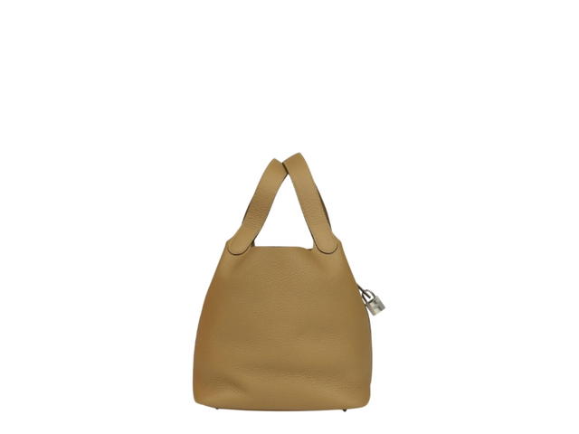 Hermes Hermes PPicotin Lock 22 Dune Clemence Palladium Hardware - view 3