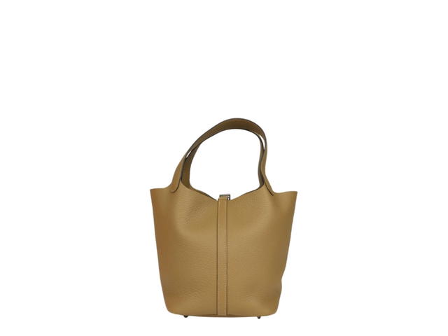 Hermes Hermes PPicotin Lock 22 Dune Clemence Palladium Hardware - view 4
