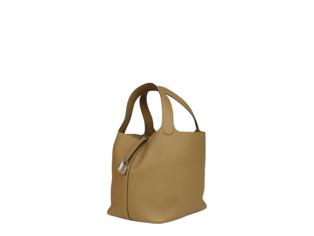 Hermes Hermes PPicotin Lock 22 Dune Clemence Palladium Hardware - view 5