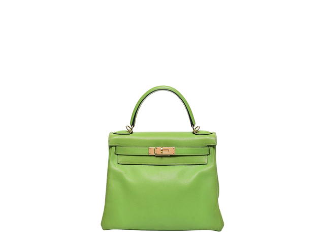 Hermes Hermes Kelly 28 Vert Anis Togo #F - view 1