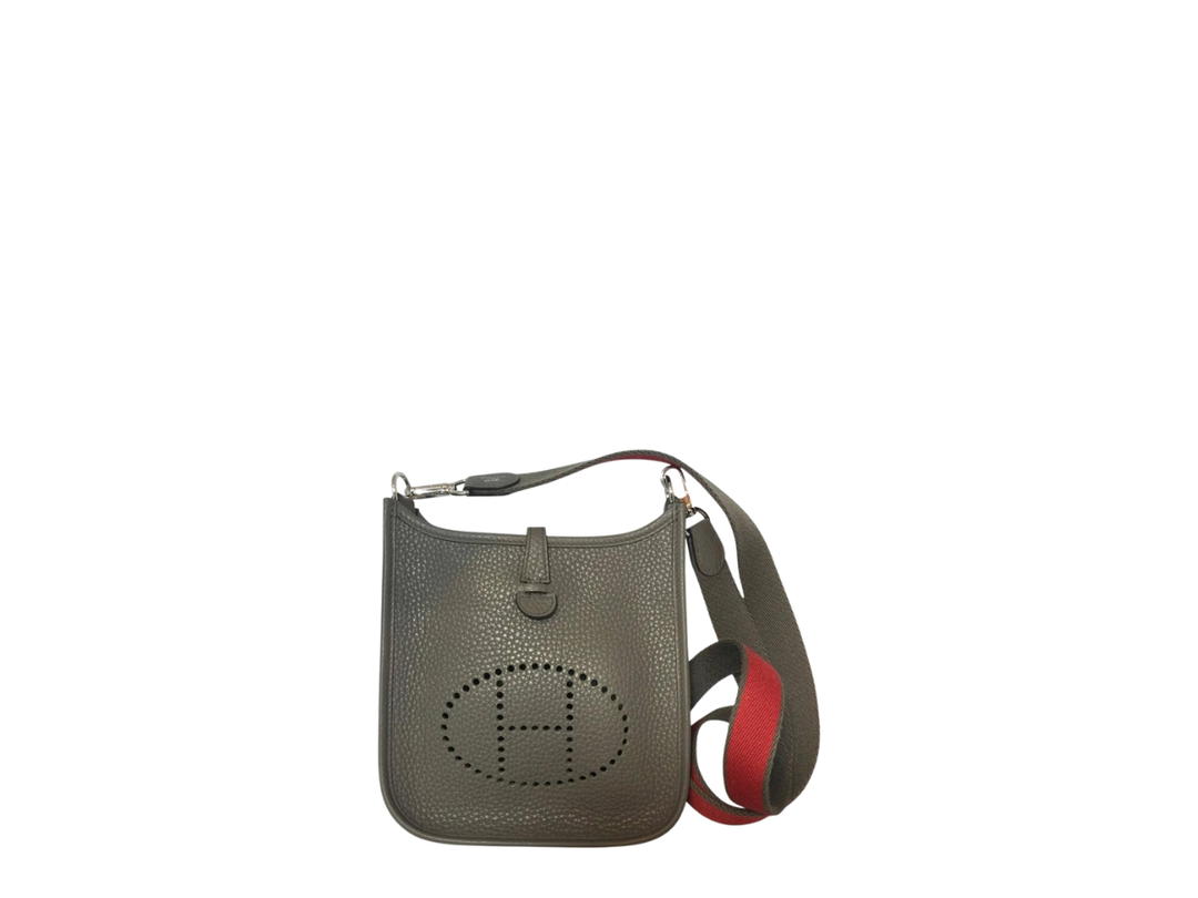 Hermes Hermes Mini Evelyne Bag Gris Etain