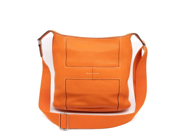 Hermes Hermes PM Taurillon Clemence Leather Orange - view 1
