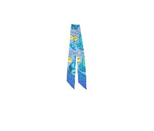 Buy Hermes Epaulettes Twilly Scarf Blue at Sasom – Authentic and Ready to Ship